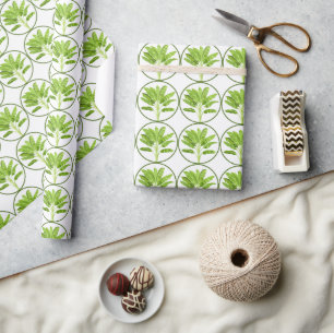 Tropischer Bananenblatt-Botanikkreis Geschenkpapier