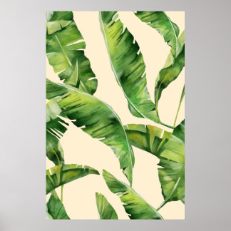 Tropischer Bananenleaf Poster