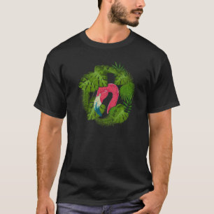 Tropischer Bird Lover Exotic Animal Lover Pink Fla T-Shirt