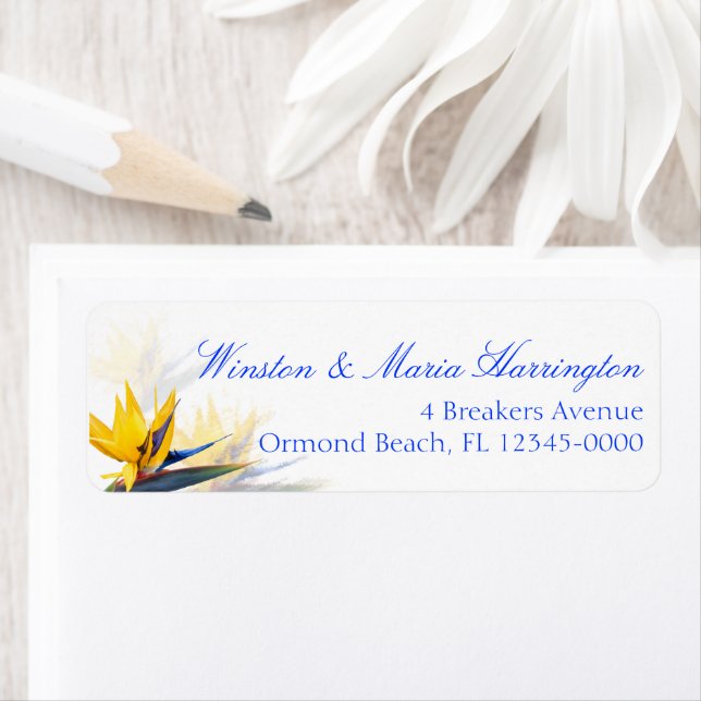 Tropischer Bird-of-Paradies-Logo (Insitu)