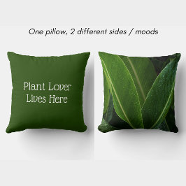 Tropischer Blatt Botanik Pflanzenliebhaber wohnt h Kissen