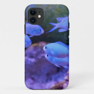 Tropischer Blauer Fisch Case-Mate iPhone Hülle