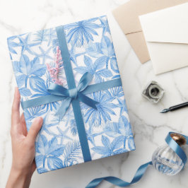 Tropischer Blauer Seestern Geschenkpapier