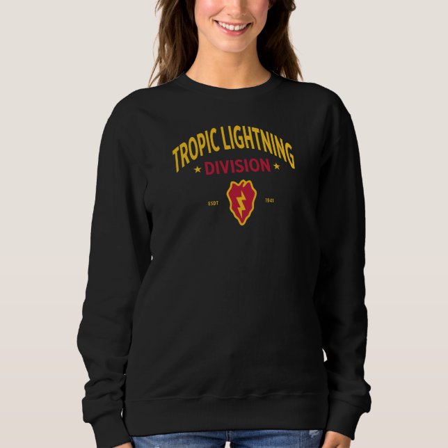 Tropischer Blitz - 25. Infanterieabteilung Frauen Sweatshirt (Vorderseite)