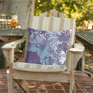 Tropischer Blumen-Naturdruck Küsten-Outdoor-Kissen Kissen