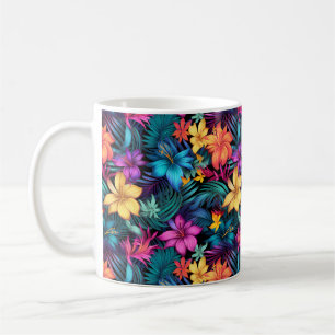 Tropischer Blumenbecher Kaffeetasse