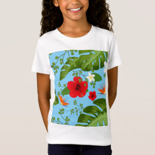 Tropischer Blumenhintergrund 12 T-Shirt