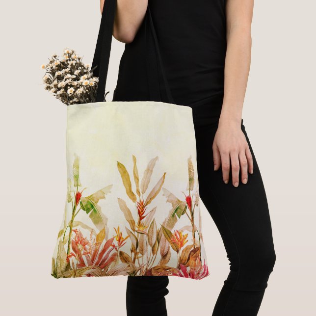 Tropischer botanischer Blumen-Garten-Kunst-Muster  (Von Nahem)