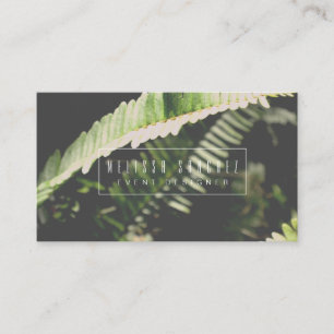 Tropischer botanischer Salon-Event-Designer Visitenkarte