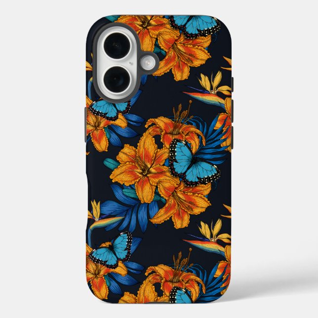 Tropischer Bouquet Case-Mate iPhone Hülle (Rückseite)