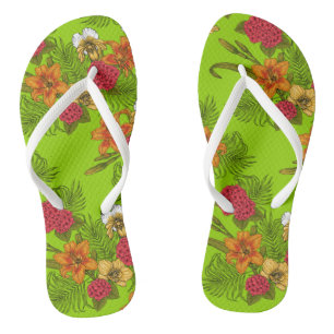 Tropischer Bouquet Flip Flops