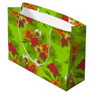 Tropischer Bouquet Große Geschenktüte