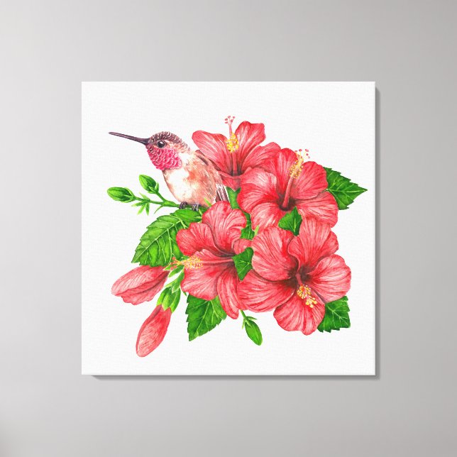 Tropischer Bouquet Leinwanddruck (Vorderseite)