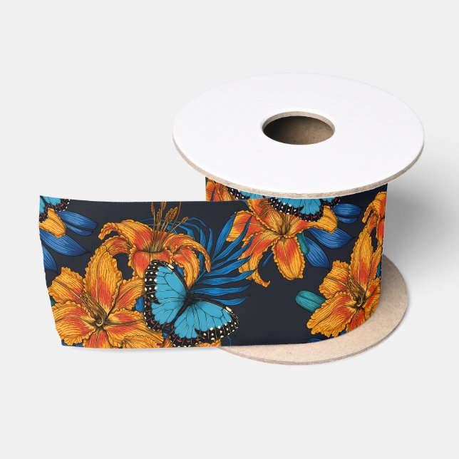 Tropischer Bouquet Satinband (Spule)