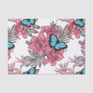 Tropischer Bouquet Seidenpapier