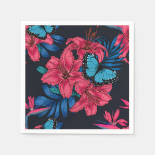Tropischer Bouquet Serviette