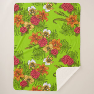 Tropischer Bouquet Sherpadecke