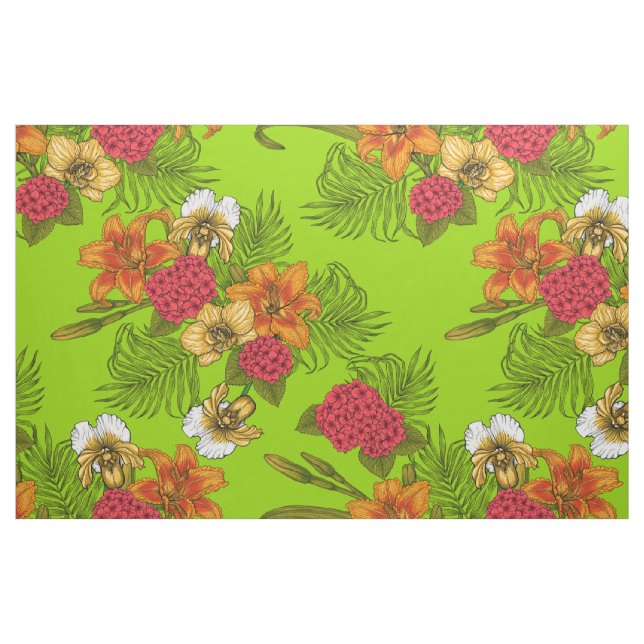 Tropischer Bouquet Stoff (Fat Quarter (45,7 x 55,9 cm))