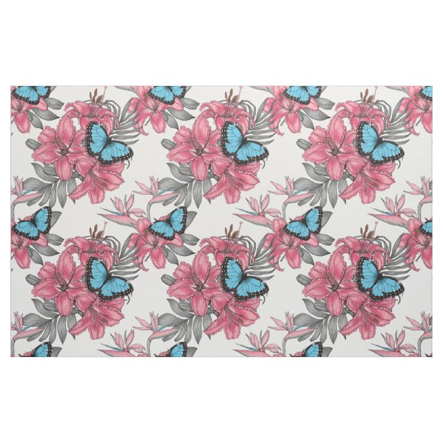 Tropischer Bouquet Stoff (Fat Quarter (45,7 x 55,9 cm))