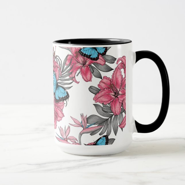 Tropischer Bouquet Tasse (Rechts)