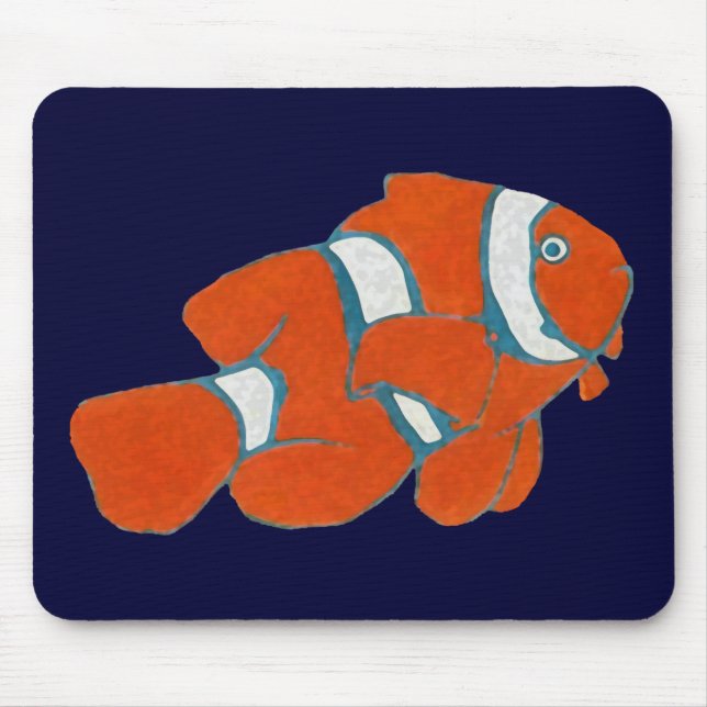 Tropischer Clownfisch aus Salzwasser Mousepad (Vorne)
