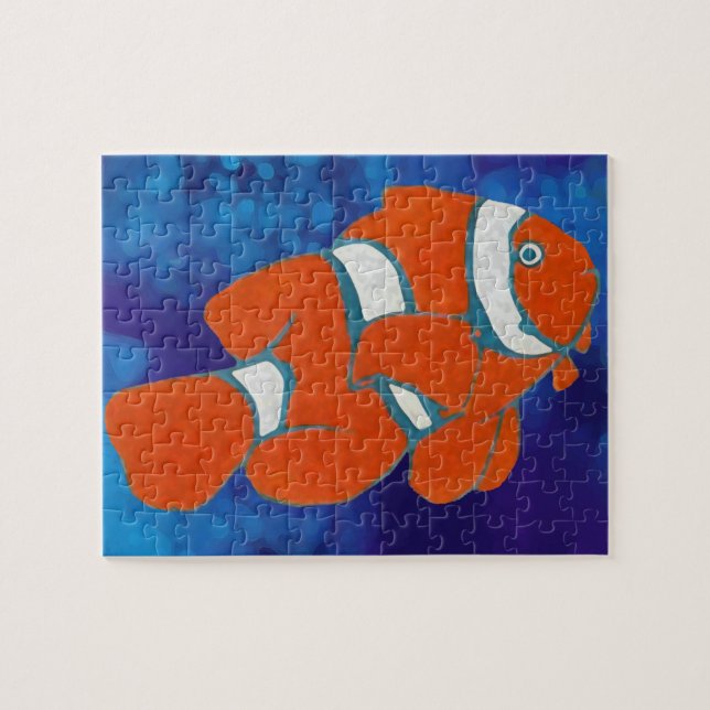 Tropischer Clownfisch aus Salzwasser Puzzle (Horizontal)