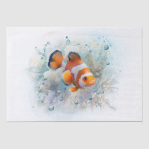 Tropischer Clownfisch Seidenpapier