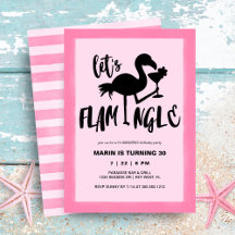 Tropischer Cocktail Flamingo Flamingle Geburtstag