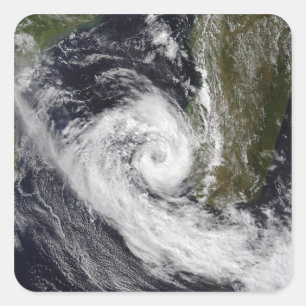 Tropischer Cyclone Izilda Quadratischer Aufkleber