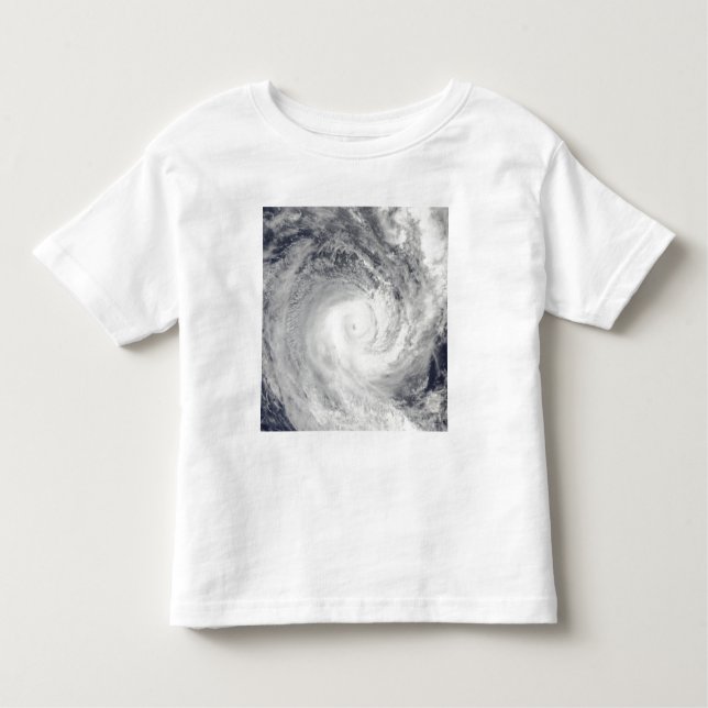 Tropischer Cyclone Oli vor der Küste von Tahiti Kleinkind T-shirt (Vorderseite)
