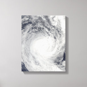 Tropischer Cyclone Oli vor der Küste von Tahiti Leinwanddruck