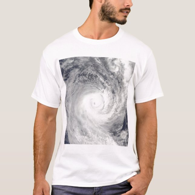 Tropischer Cyclone Oli vor der Küste von Tahiti T-Shirt (Vorderseite)