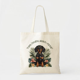 Tropischer Dachshund Zen Tragetasche