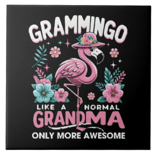 Tropischer Dämmerungsflamingo Fliese
