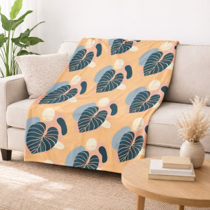 Tropischer Druck Cozy  Fleecedecke