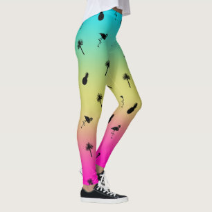 Tropischer Druck Leggings