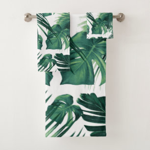Tropischer Dschungel Blätter Traum #7 #tropical Badhandtuch Set