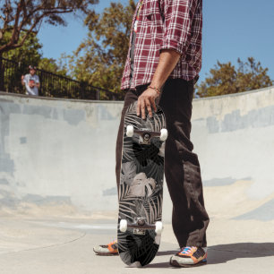 Tropischer Dschungel Night Blätter 8 - Wiederholun Skateboard