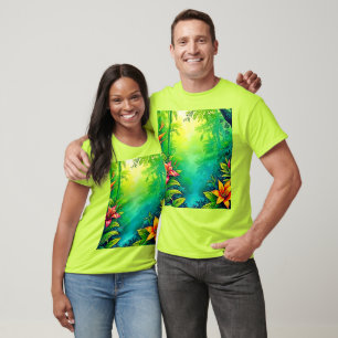 Tropischer Dschungel - Oasis Design T-Shirt