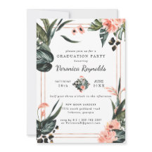 Tropischer Dschungel | Rosa floraler Abschluss