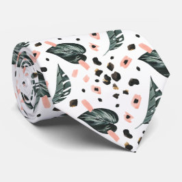 Tropischer Dschungel| Rosa Leopard Krawatte