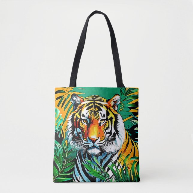 Tropischer Dschungel Tiger Blickdesign (Vorderseite)