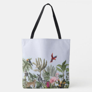 Tropischer Dschungel-Wildlife-Seidenschal Quadrati