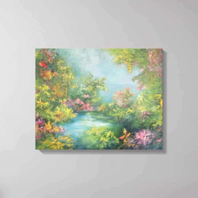 Tropischer Eindruck 1993 Leinwanddruck (Vorderseite)