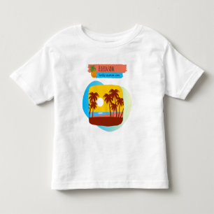 Tropischer Familienurlaub Kleinkind T-shirt