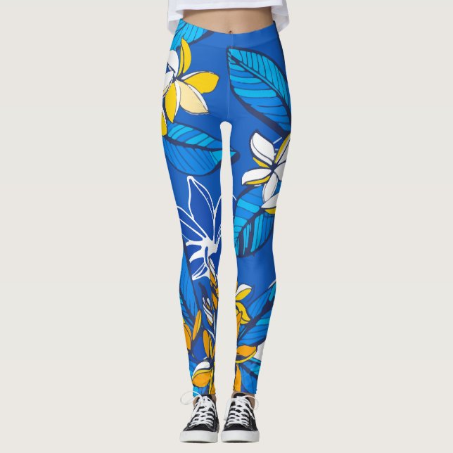 Tropischer Faunwald Leggings (Vorderseite)