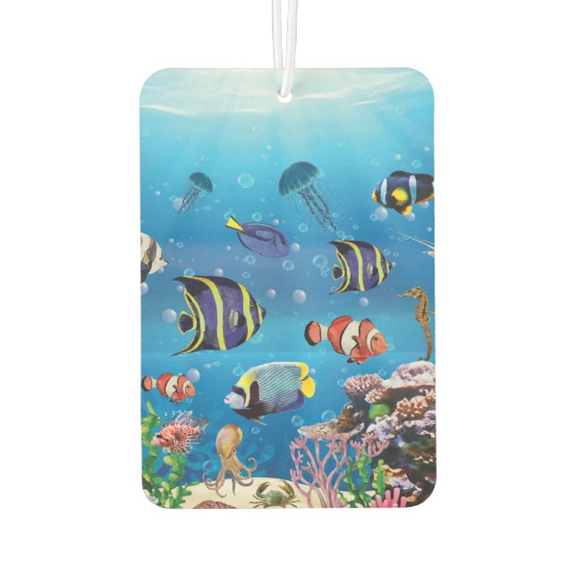 Tropischer Fisch Autolufterfrischer (Rückseite)