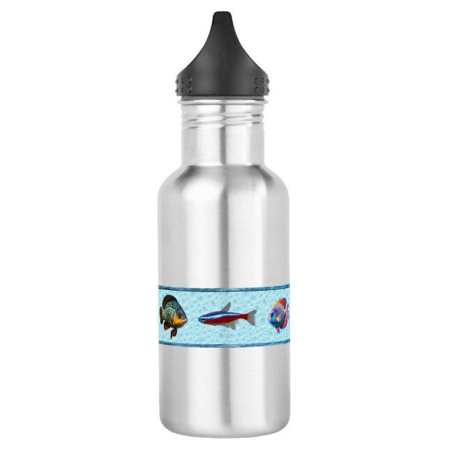 Tropischer Fisch (Bridget Collection) Edelstahlflasche (Links)