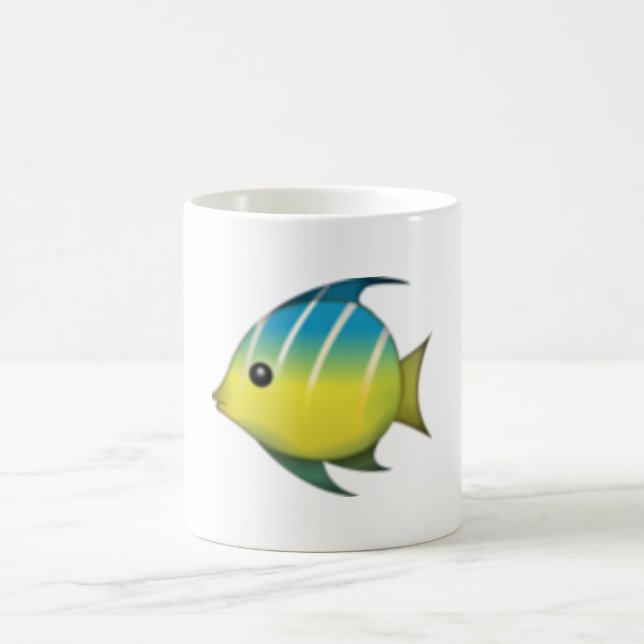 Tropischer Fisch - Emoji Kaffeetasse (Mittel)