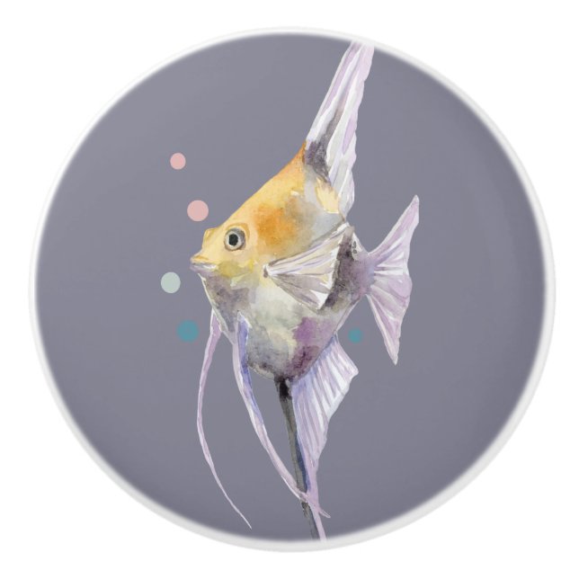 TROPISCHER FISCH, FERIENHAUS KERAMIKKNAUF (Vorderseite)